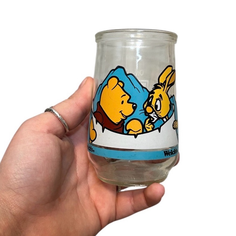Vintage 1997 Welch's Winnie the Pooh's Grand Adventure Jelly Glass Jar